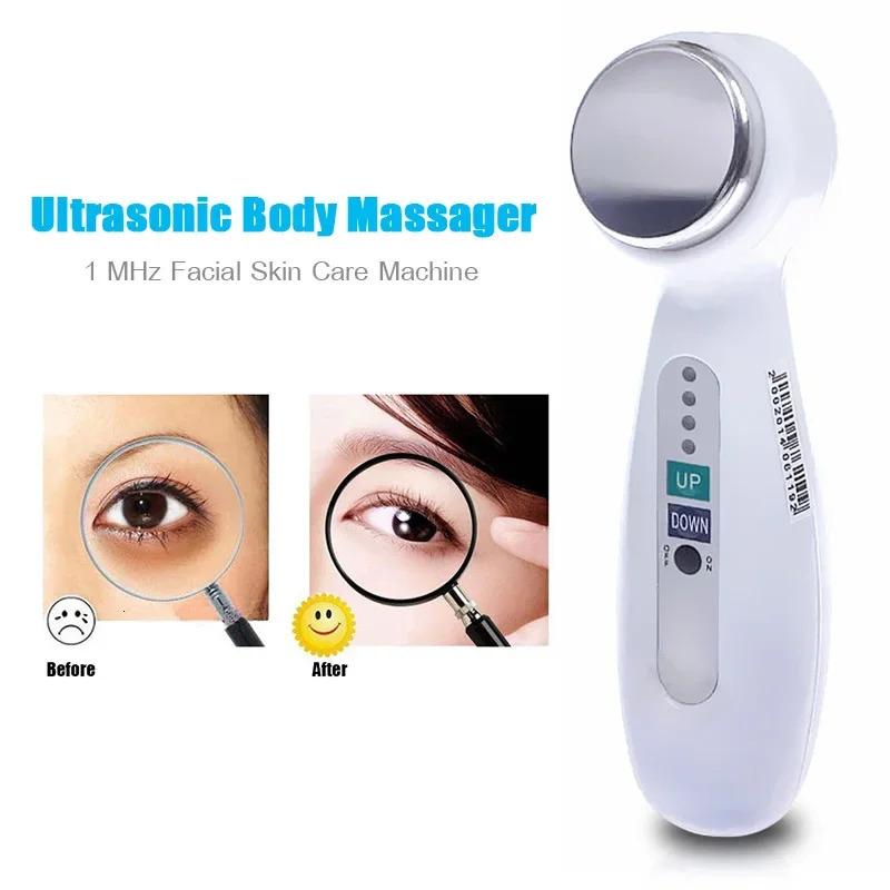 Ultrasound Ultrasonic Body Massager Pain 1 MHz Facial Skin Care Machine Face Beauty Tool US Plug 250726