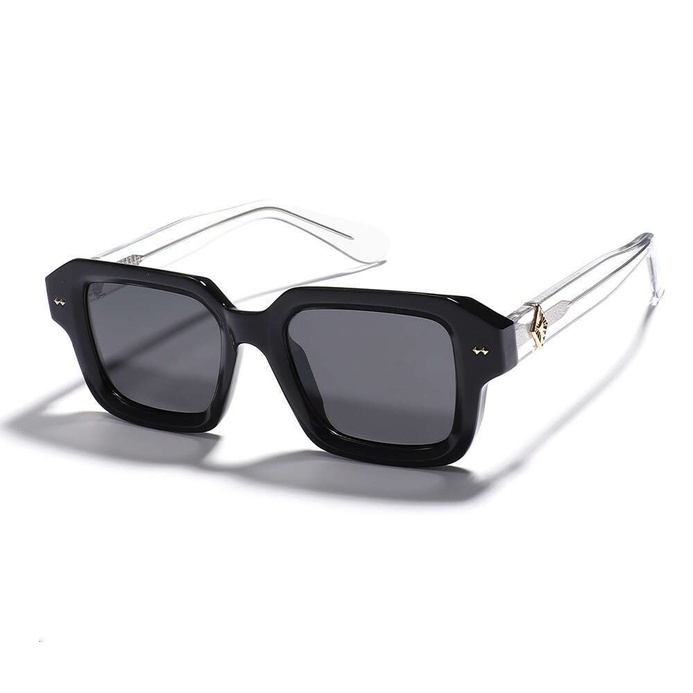 DHcollections Retro Square Polarized Sunglasses - UV400 Protection, TR+Metal Frame, Vintage Style for Men/Women (6 Color Options)