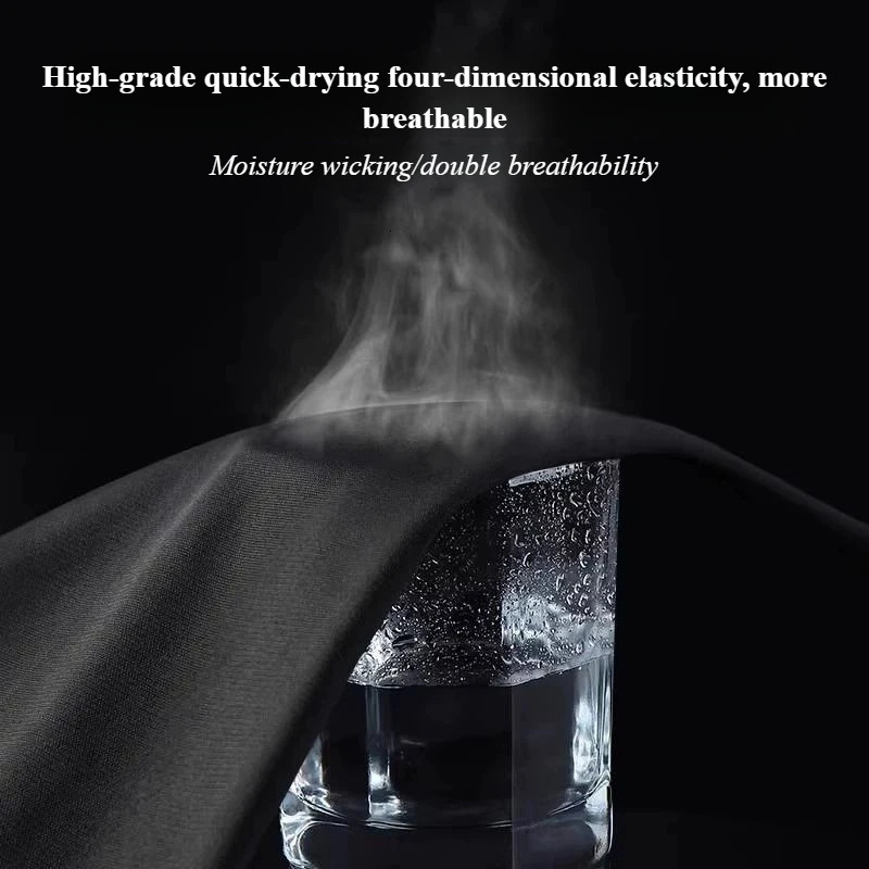 Fashion Breathable Running Sports Suit Mens Fitness Clothes AllSeasons Professional Morning Quick Dry Training 250729