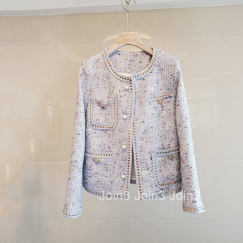 Autumn and winter French foreign style fashion small fragrance suit womens coat dress two aging coat women