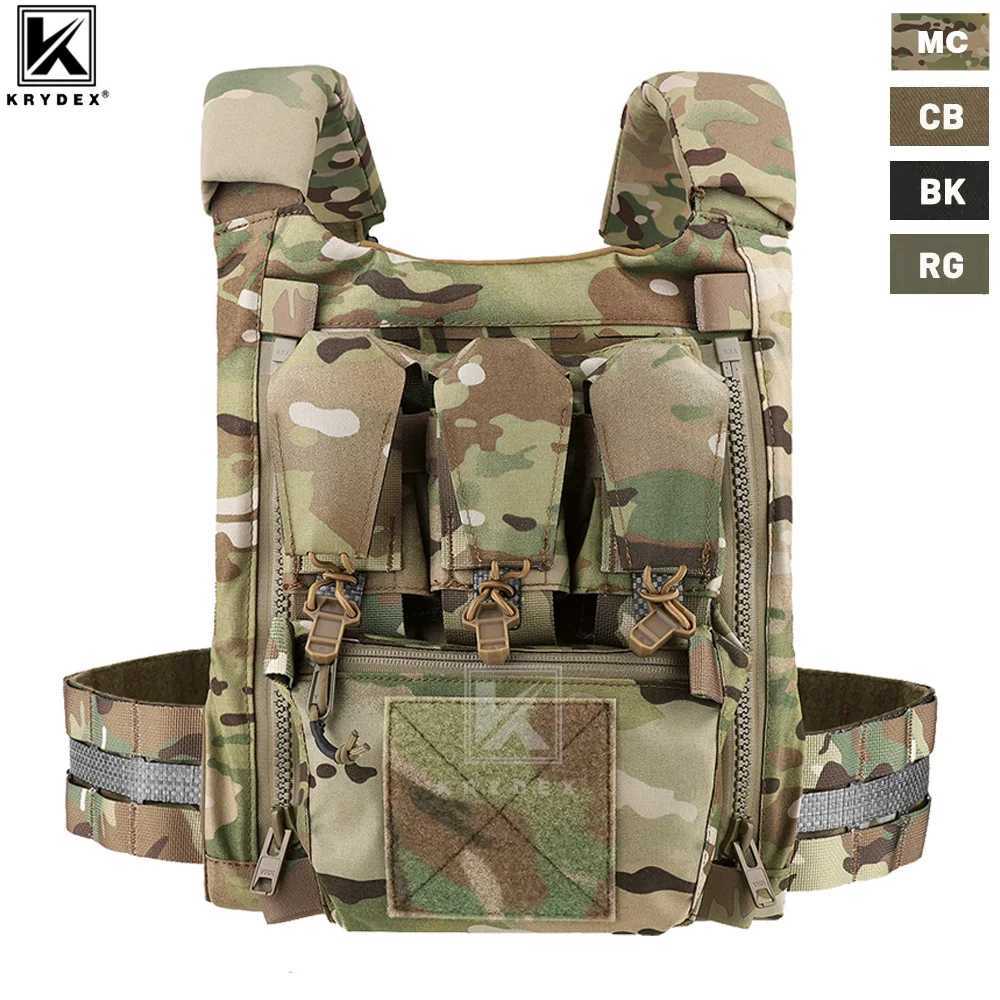 KRYDEX FCPC V5 Plate Carrier Tactical Vest Front TripLE Mag Pouch Tegris CummeRBund with pack Full Set Vest Z250728