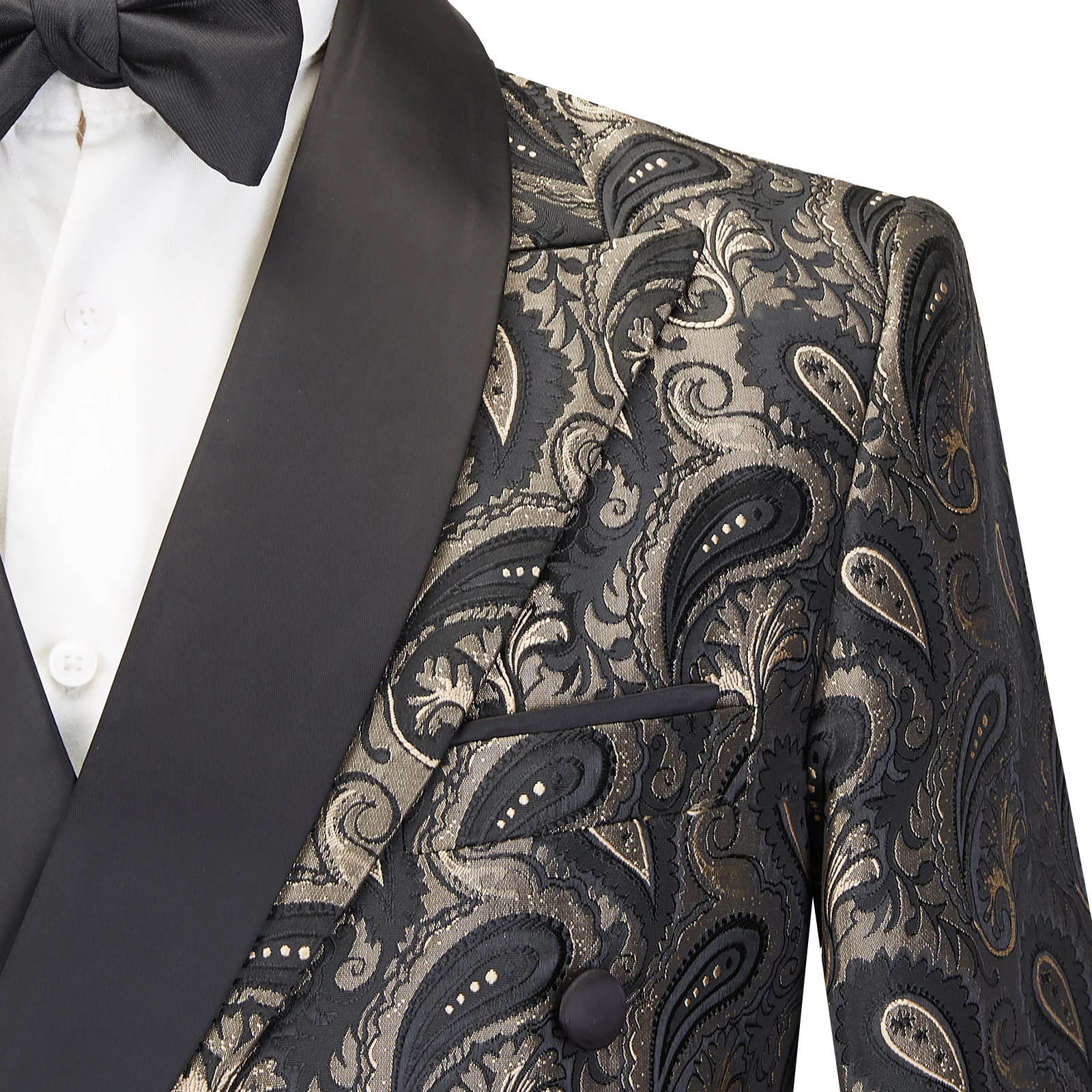 Gentleman Suits Customized Jacquard Fashion Wedding Suit Blazer Pants 2 Piece Groom Party Formal Dress Custom Tuxedos