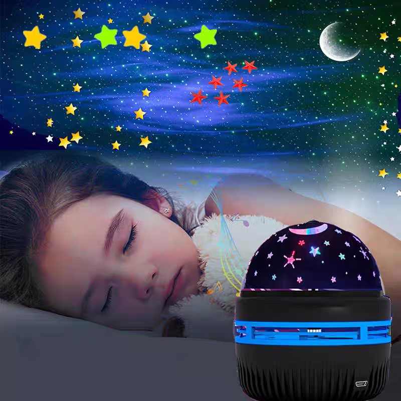 Gypsophila Atmosphere USB Romantic Dreamy Colorful Birthday Gift Plug-in Car Decoration Starry Sky Projection Light
