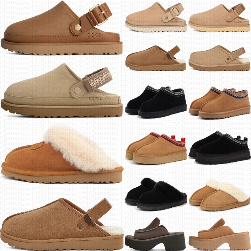 free shipping women designer slippers clogs platform goldenstar tazz tasman winter booties Classic sandals ankle mini fur black khaki pink red grey shoe