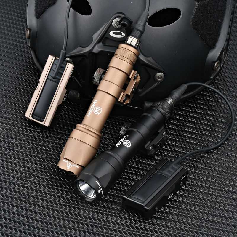 Vadsn Airsoft M600C M300A Sets Tactical Scout Light AR15 Rifle Flashlight With Picatinny Pocket Panel For Flashlight Pressure XJ250728