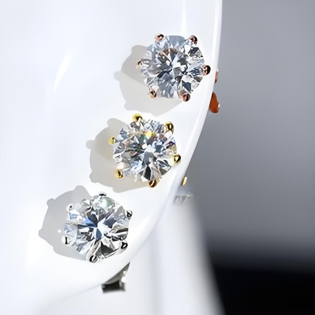 ic 8mm 2CT Mossanite Earrings Screw Back Jewelry Sterg Sier VVS Moissanite Dia Ear Stud For Men Women Free shipping