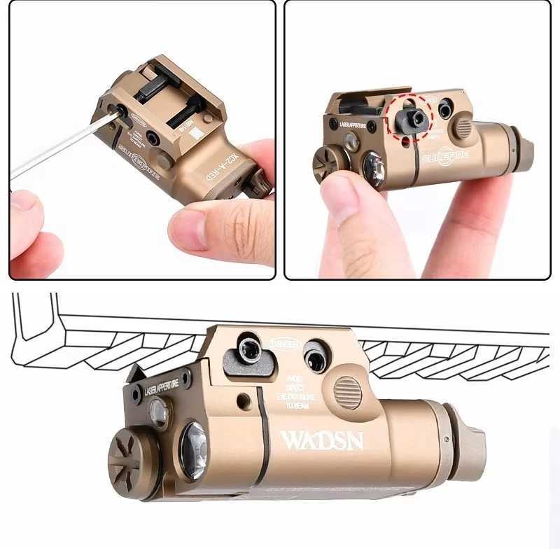 Vadsn Tactical Xx1 Xx2 Flashlight P320 Glock 17 G17 G19 Airsoft Pistol Gun Weapon Scout Accessories Fit 20mm Picatinny Rail XJ250728