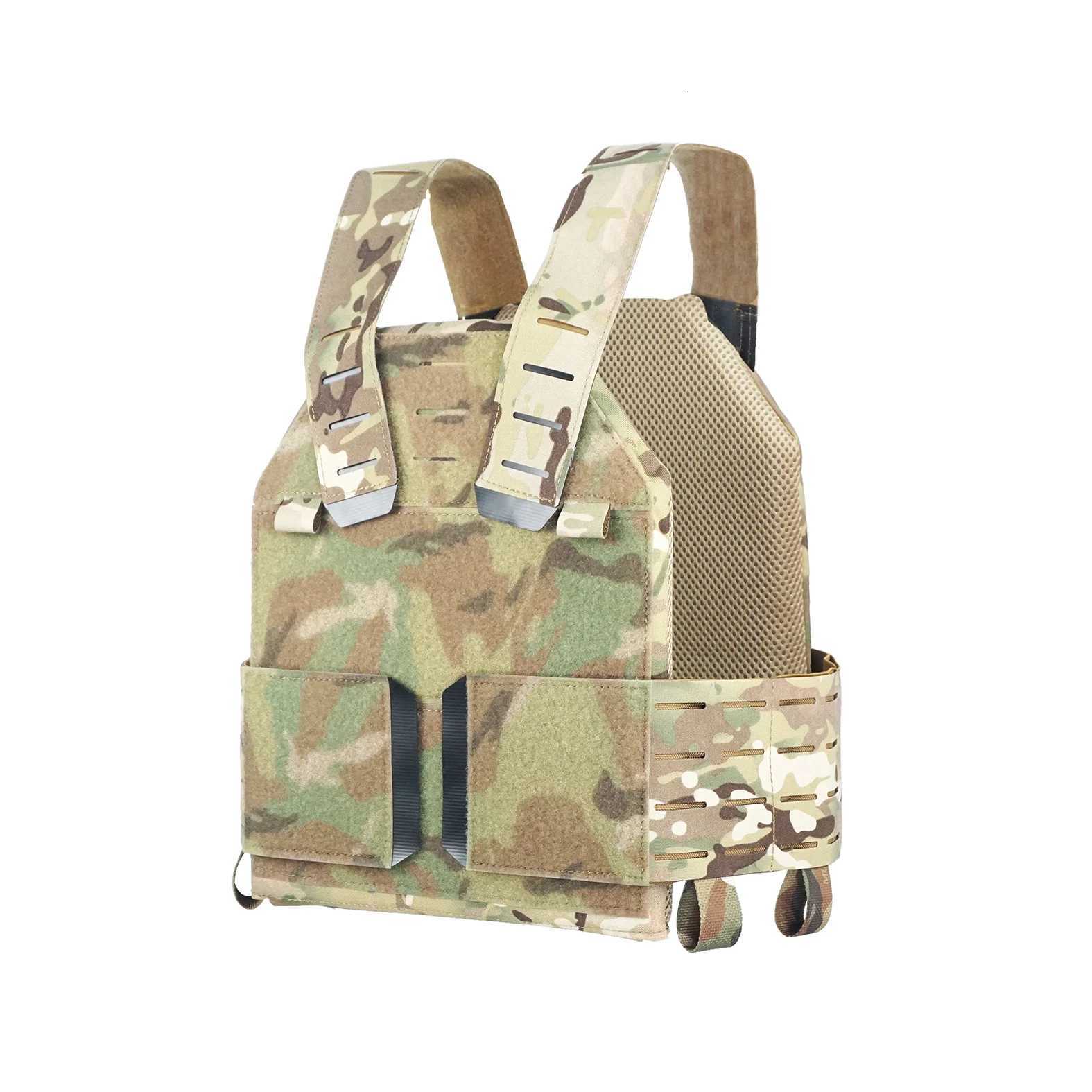 Tactical simple version lightweight tactical vest multi-function sports outdoor equipment men and women hunting real CS Z250728