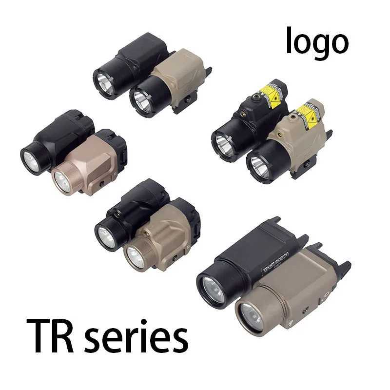 1000 Lumens Tactical Weapon Flashlight Metal TR1 LED Strobe Light 20mm GLOCK 17 Airsoft Rifle TR7 Scout Torch Hunting Gun Lamp XJ250728