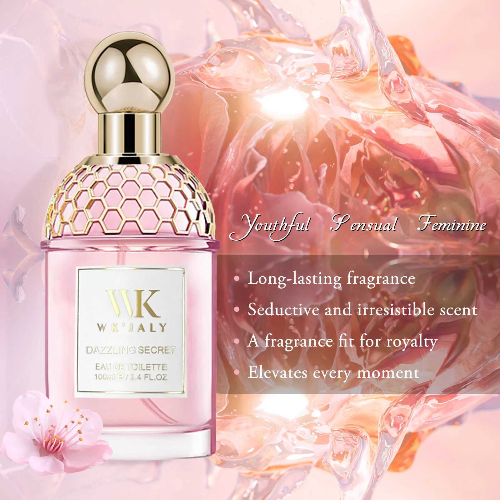 100ml/3.4 oz WK JALY Dazzling Secret Eau De Toilette Spray With Notes of Vanilla Musk Violet Woody Long Lasting Fragrance Z250809