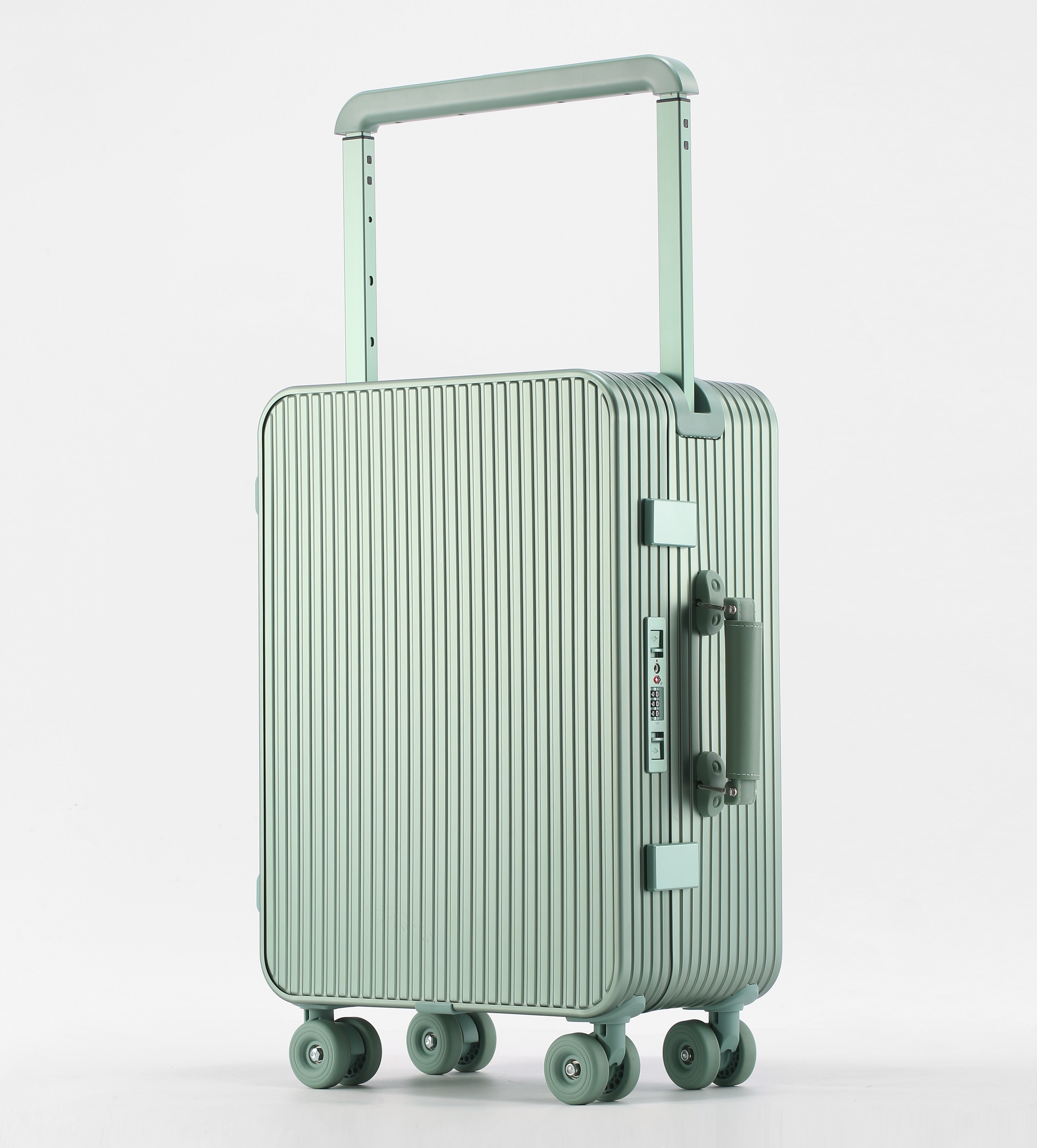 All Aluminum Wide Pull Rod Luggage Suitcase with Drop Resistance - Silent Universal Wheels Boarding Case