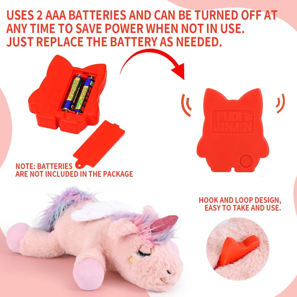 Plush Dog Toys Halloween Gifts Pet Heartbeat Soothing Chew Calming Aids Behavioral Training Toys 250729