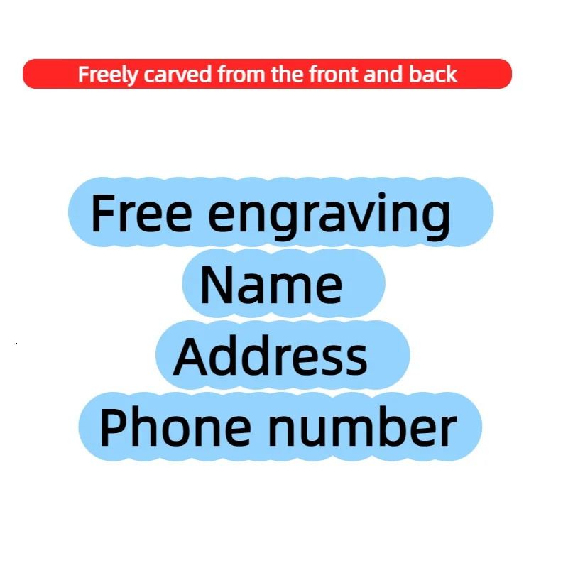 Personalized Engraved Cat Dog Pet ID Tag Dogs Anti-lost Collar Charm Engraving Pet Name Collar for Puppy Cats Collar Accessories 250729