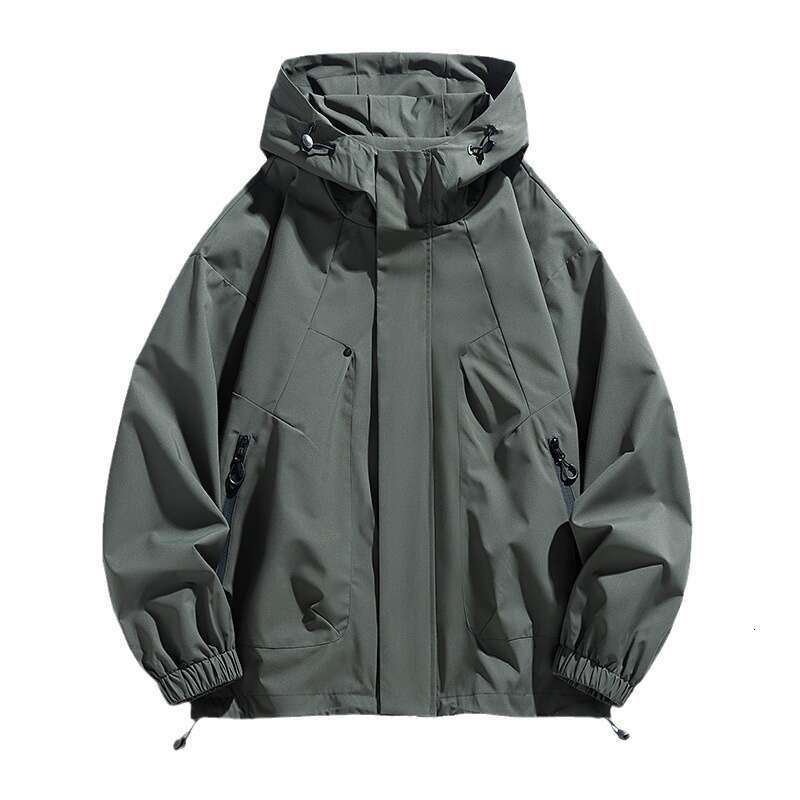 Designer Clothing 2025 New Camping Men Windbreak Coat Plus 8Xl Fashion Casual Waterproof Jacket Male Solid Color Outerwear Big Size