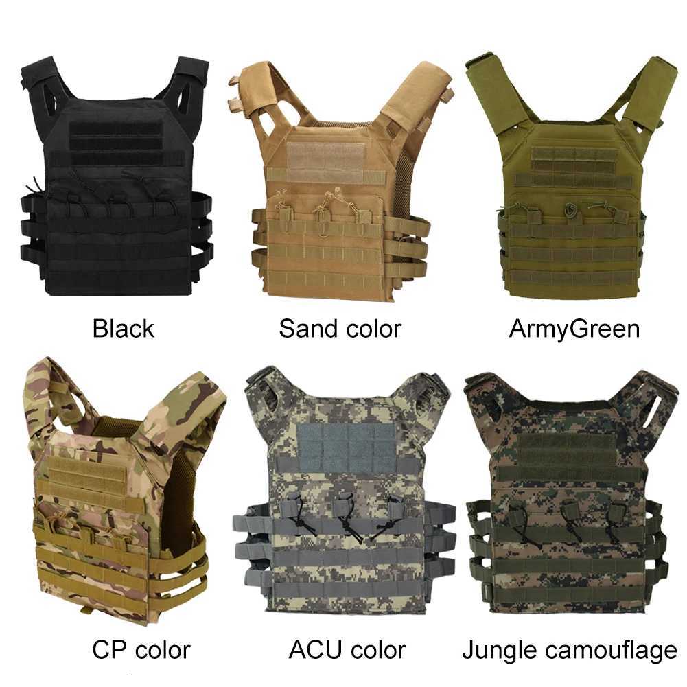 Tactical Vest Waterproof Outdoor Body Armor Lightweight JPC Molle Plate Carrier Hunting Vest CS Game Jungle Security Equipment Z250728