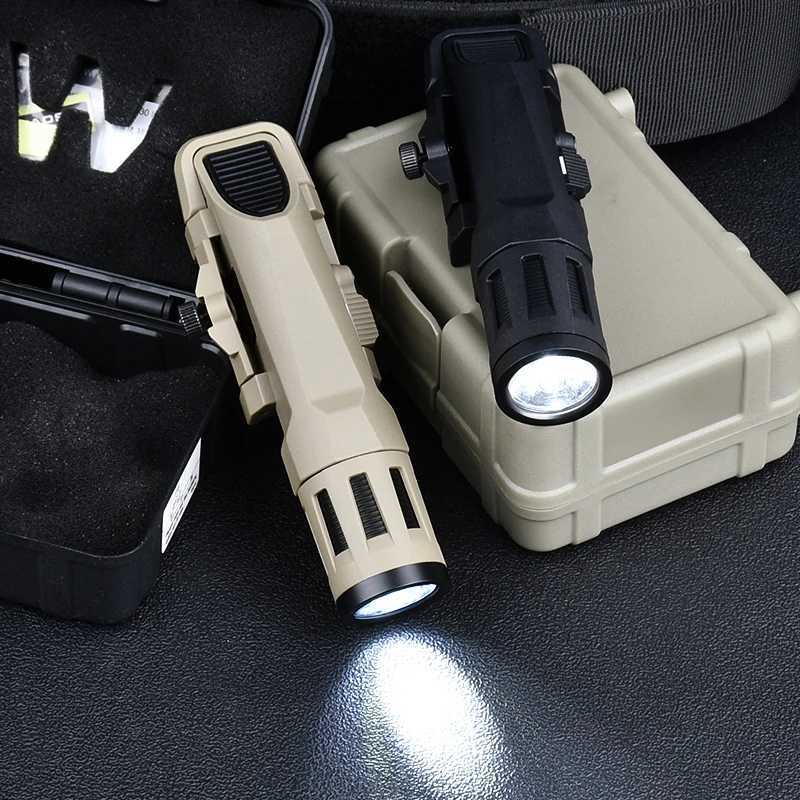 Tactical WML-X APL-C Mini Flashlight White Light Strobe with 3 Modes Fits 20mm Picatinny Rail Hunting Weapon Scout Hanging Accessories XJ250728