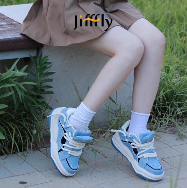 Jifffly Women's New 2025 Hot Selling Fashion Elegant Thick Bottom Bread Shoes Summer Popular Matching Couple Style