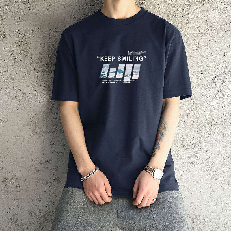 Designer T Shirt Men's Short Sleeve T-Shirt Trendy Brand Summer Loose Fit Pure Cotton New Base Shirt Top Tee Graphic Tee Tracksuit