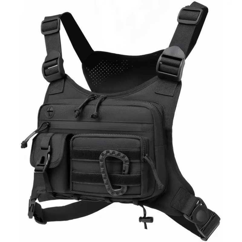 Tactical Chest Bag Mens Vest Edc Waterproof Anti-Theft Chest Pack Rig for Outdoor Cycling Bags Running Front Chest Pack Z250728