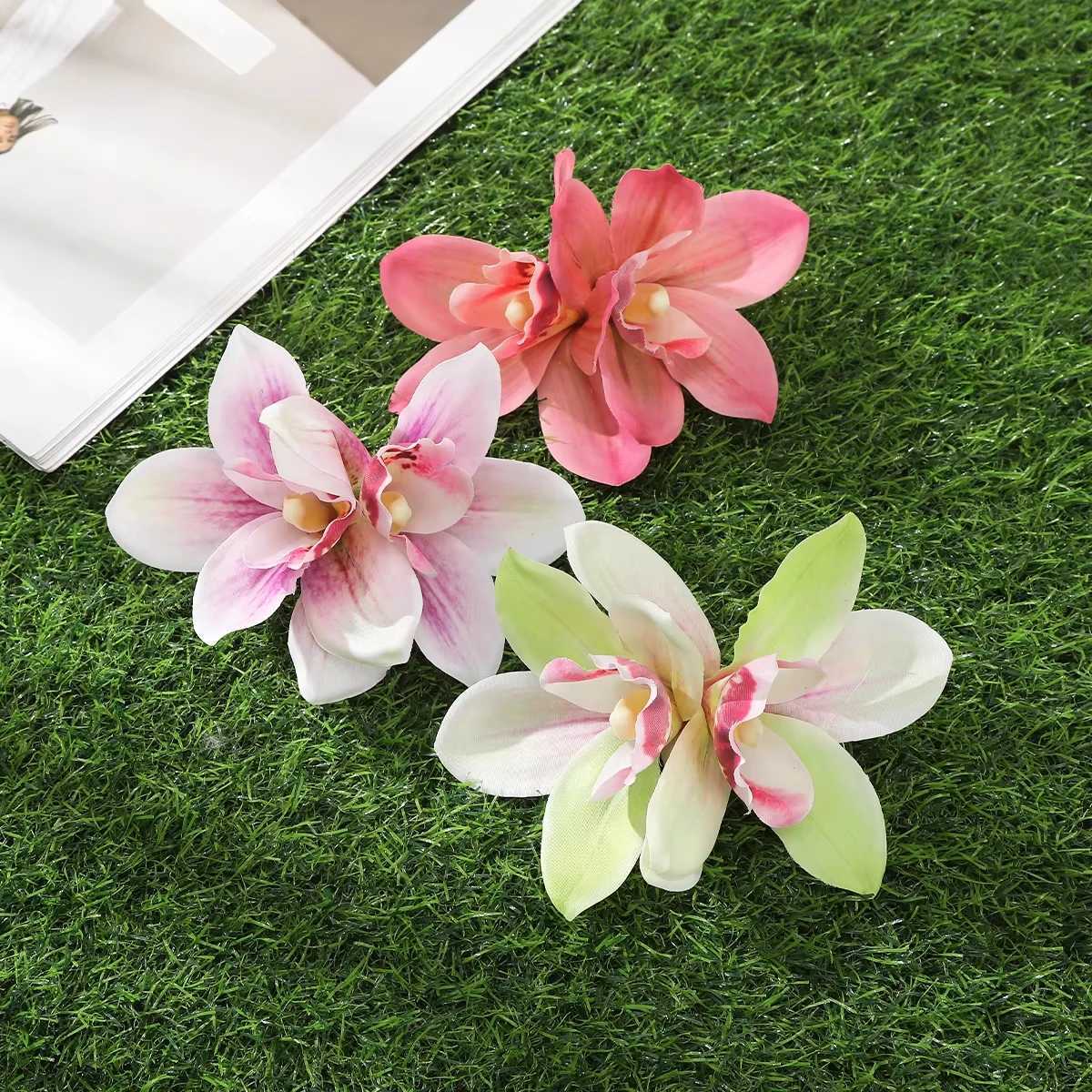 1/3Pcs Orchid Flowers Hair Clips Bohemian Large Hairpin Bridal Barrette Beach Wedding Flower Women Holiday Hair Accessories Z250729