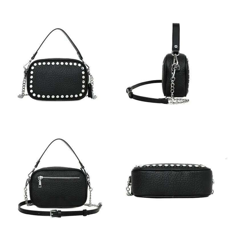 Designer bag shoulder bag crossbody bag tote bag High Quality L Genuine Leather Shoulder Crossbody Bags For Wome 2023 Rivet Chain Cowhide Handbags Fem