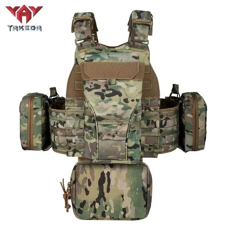 YAKEDA Vest Plate Carrier Chalecos Tactico Quick Release Security Tactical Vest Removable Tactical Vest Z250728