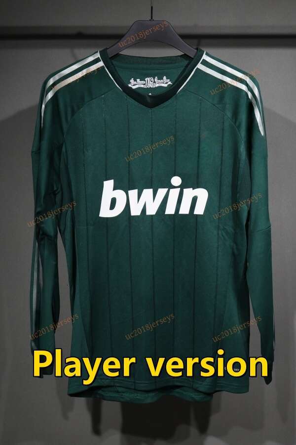 S-3XL Long sleeves Player version 2012 2013 Third Retro Real soccer jerseys 12 13 BENZEMA MARCELO BALE SERGIO RAMOS Ronaldo home football shirt
