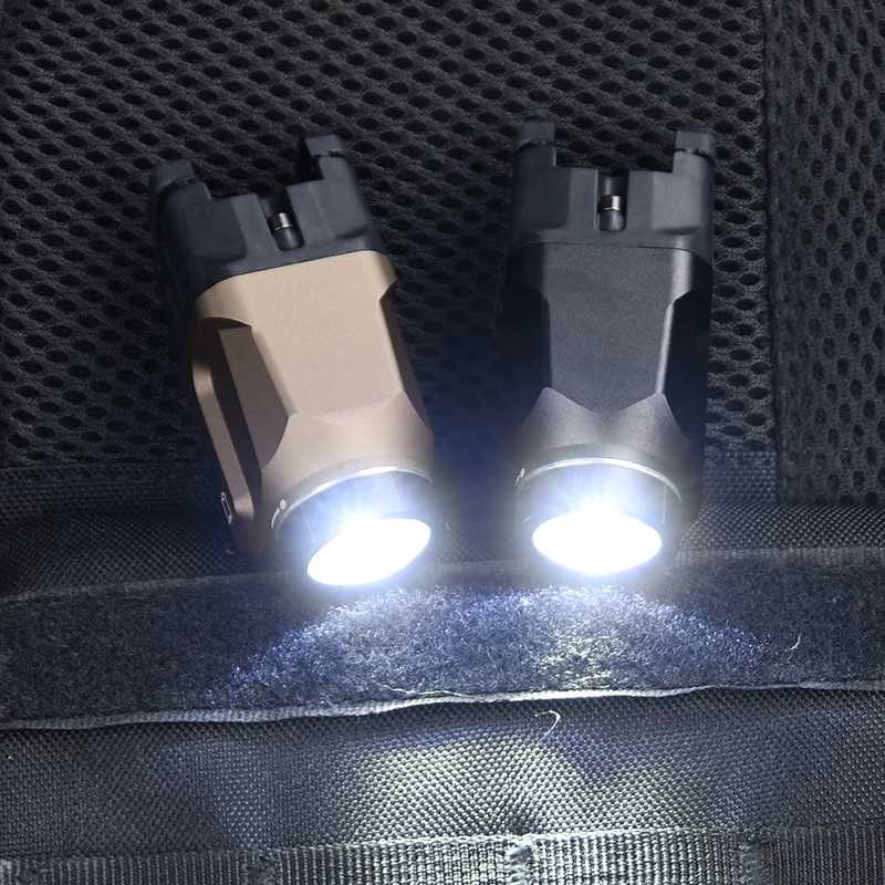 WADSN Flashlight TR-7 X 500-Lumen Compact Tactical Weapon Light Includes High Low Paddle Switches and Key Kit Black R250728