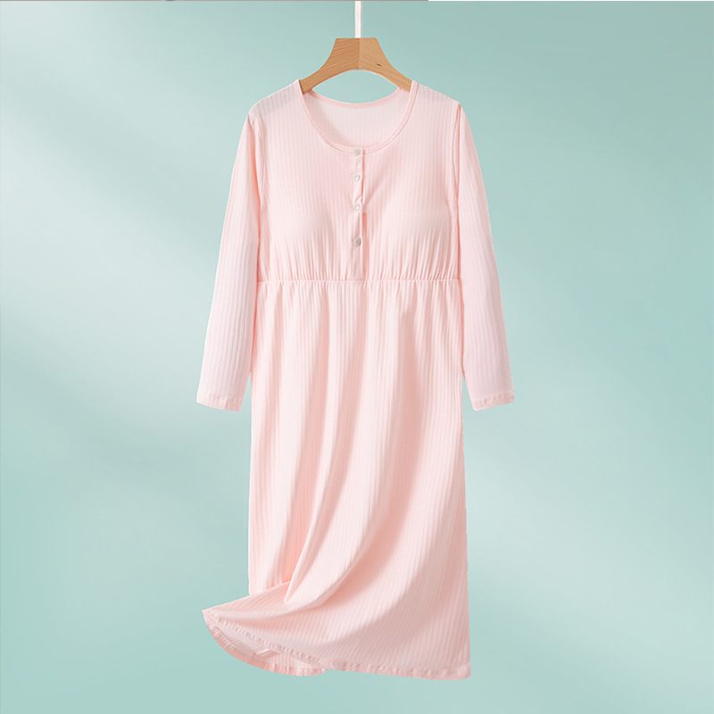 X61404 Spring and summer breathable cotton delivery room dress ultra-thin and cool