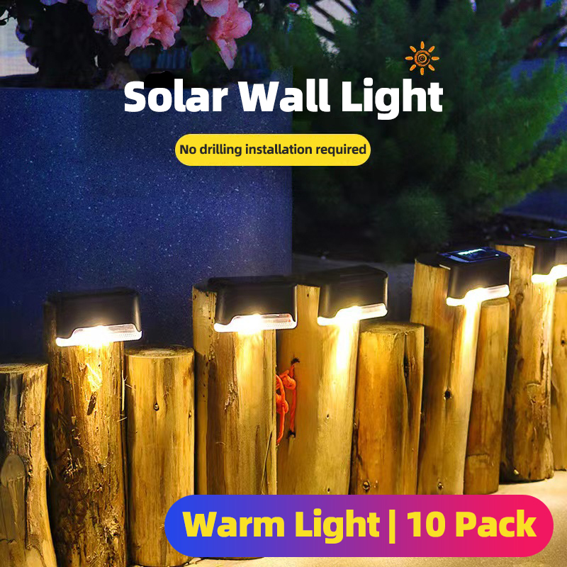 Solar Outdoor Waterproof Courtyard Villa Fence Landscape Decoration Stair Railing Step Wall Light