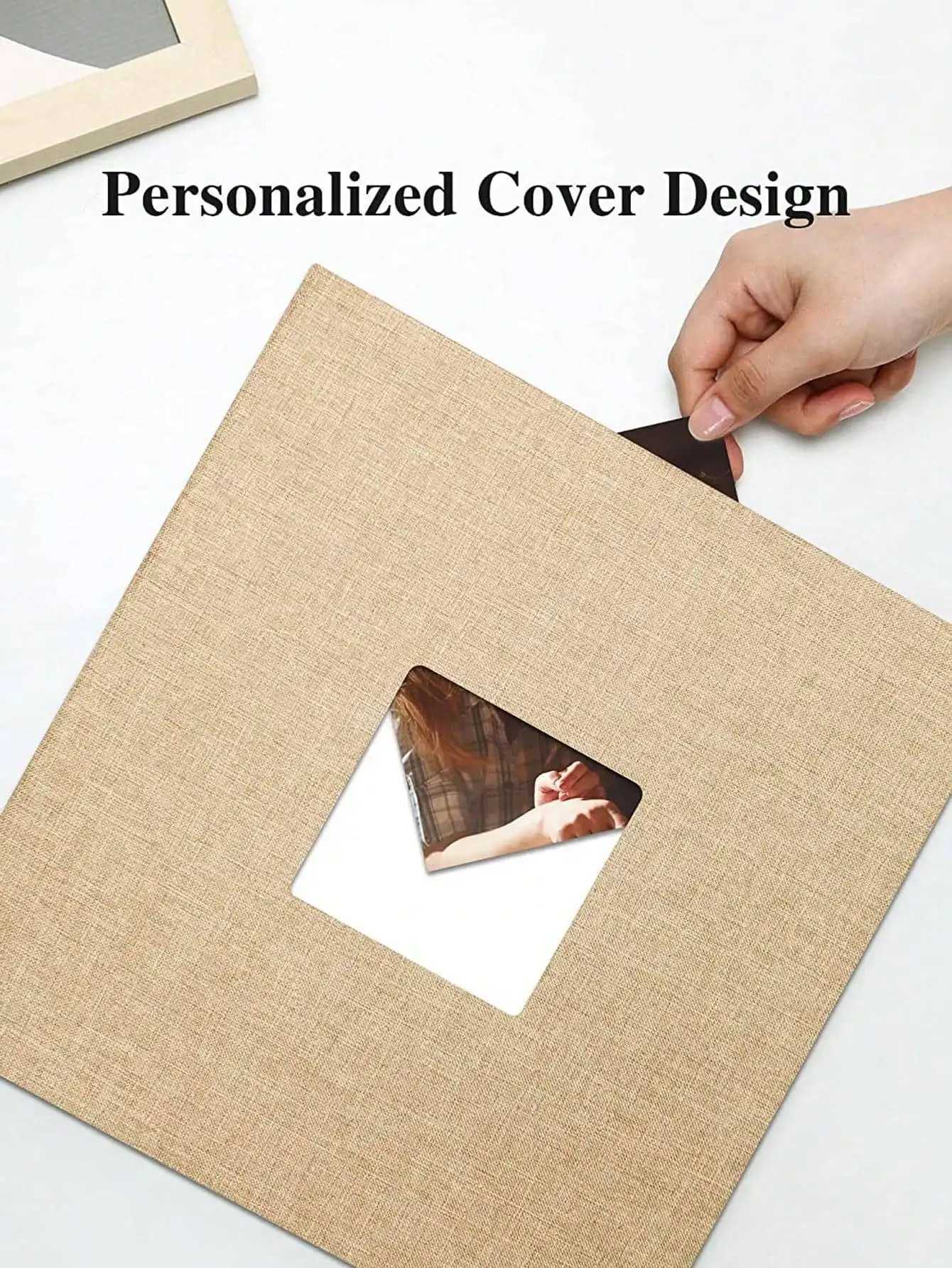1pc DIY Linen Scrapbook Photo Album with Self-Adhesive Pages for 2x3 4x6 5x7 8x10 Pictures DIY Photo Book Family Anniversary Z250729