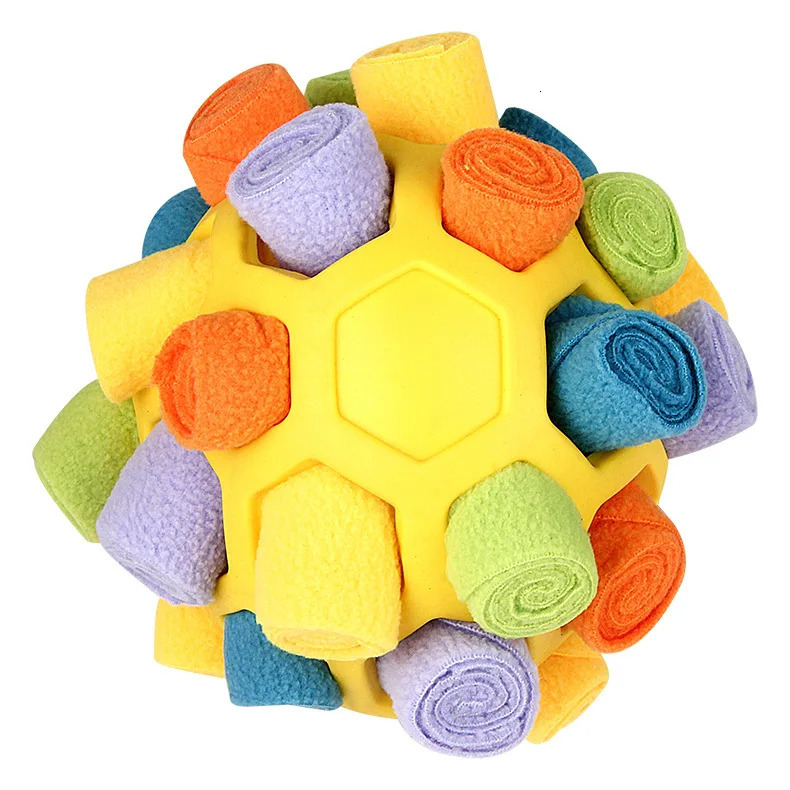 Pet Snuffle Ball TreatDispensing Chew Toy for DogsCats Mental Stimulation Teeth Cleaning 250729