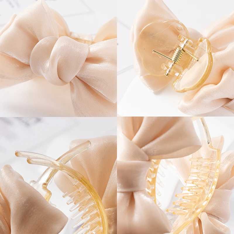 8CM Korean Bow Hair Clip - Elegant Non-Slip Ponytail Braid Grip for Women Girls Daily/Fashion Hairstyles Z250729