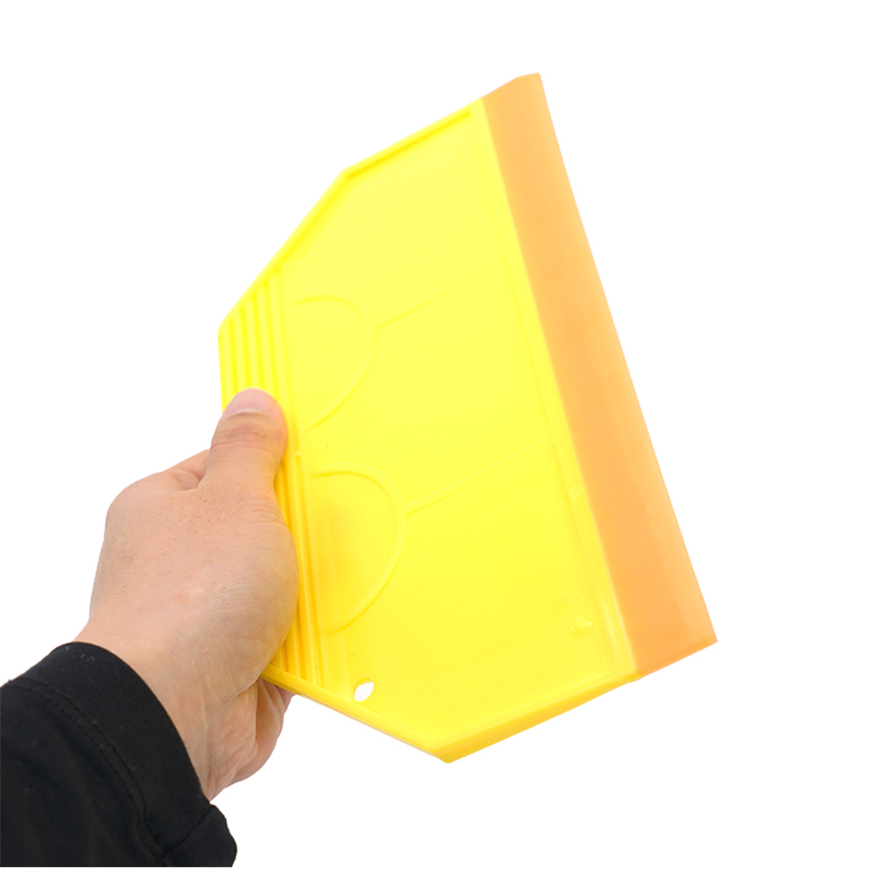 21cm Window Tinting Squeegee with Silicone Blade | Professional Yellow Handle Tool for Auto Tint, Wallpaper & Advertising Film, Bubble Remover P-79