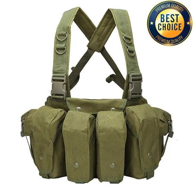 Tactical Vest MOLLE CS Training Equipment Hunting Chest Vest Security Quick Release AK Belly Pocket Vest Hunting Equipment Z250728