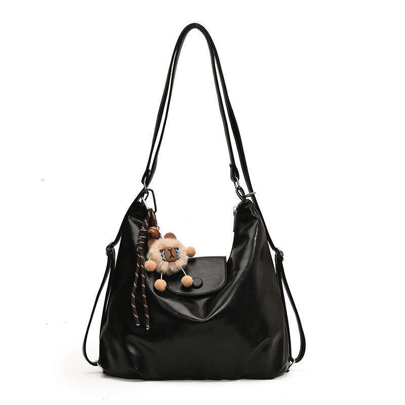 High-end Soft Leather for Women Large Capacity Commuter Single Shoulder Crossbody Multifunctional Backpack