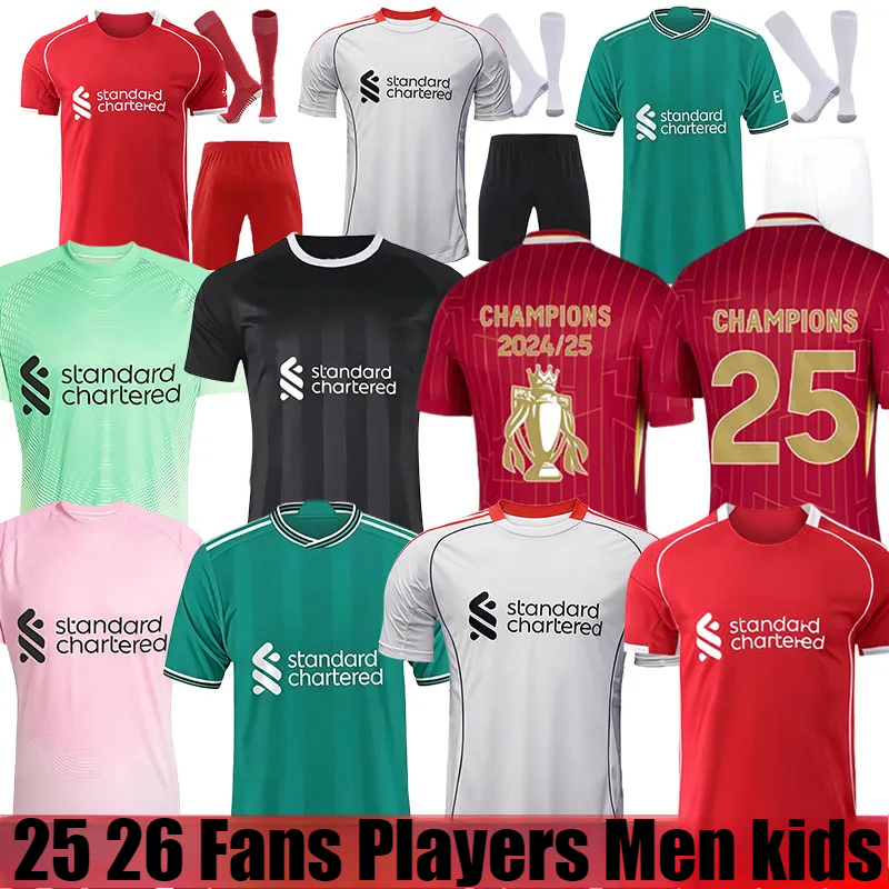 LFC 25 26 ISAK WIRTZ EkitikE soccer jerseys DIOGO J. frimpong Kerkez 2025 2026 Camiseta men kids football shirts home away MAC ALLISTER uniforms Special 2005 salah