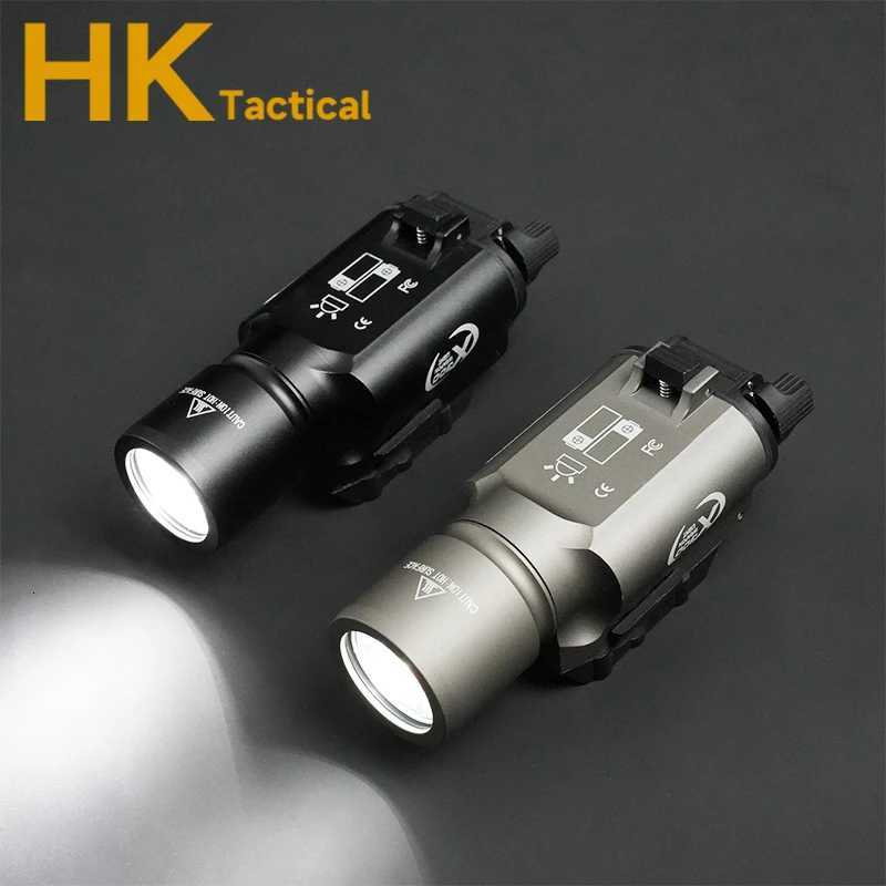 300 300U LED Aluminum Alloy Weapon Flashlight Pistol Hanging Tactical Scout Light Fits 20MM Rail Suitable for Outdoor Hunting Use XJ250728