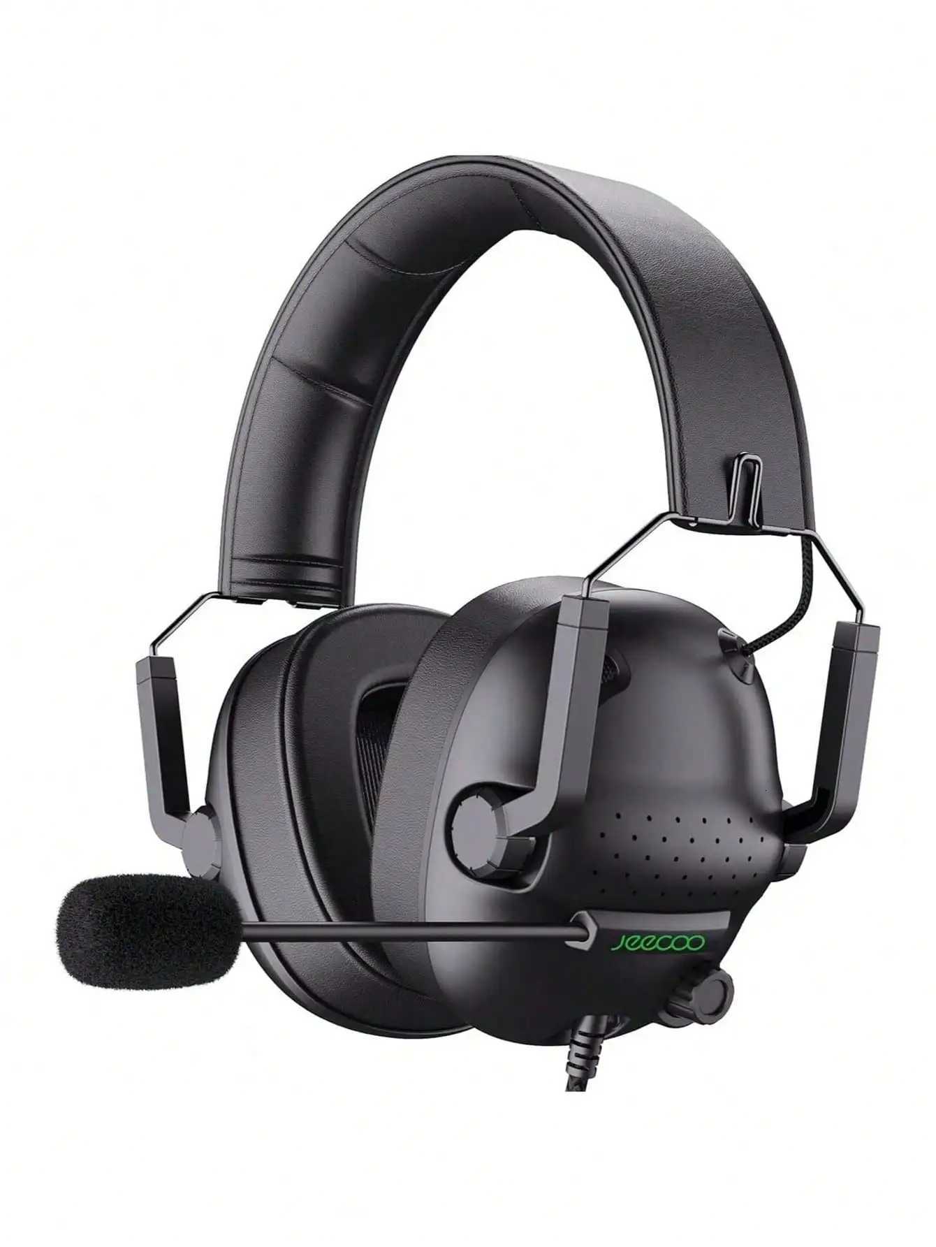 100% Authentic Product JEECOO J50 Wired Headset with Noise-Canceling Mic Suitable for PC Mobile - Over-Ear Gaming Headphones R250728