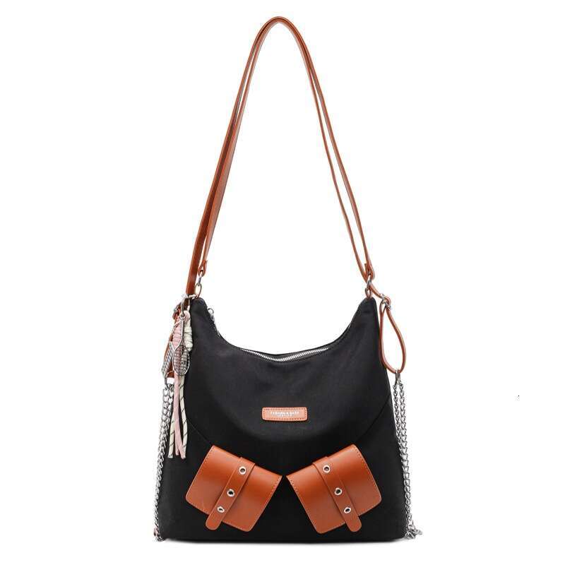 Large Capacity Medium Shoulder 2025 New Trendy Niche Designer Women's Patchwork Tote Bag