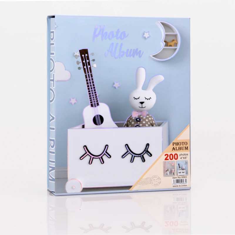 Large 6 inch album 200 Pocket baby album Childrens Growth Album Plastic Album Scrapbooking Picture Case Photo Album Z250729