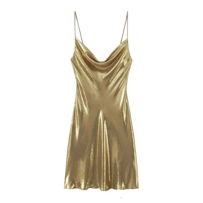 2025 Sexy Gold Silver Dress for Women Glitter Backless Short Dresses for Women Slip Dress Women Prom Gala Party Mini Dresses for Women Z250728