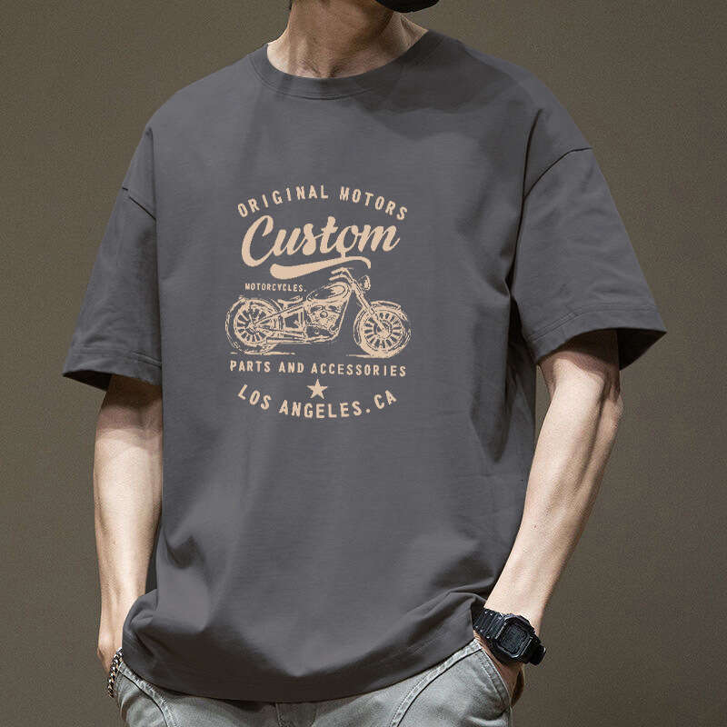 Designer T Shirt Heavyweight Trendy Brand Short Sleeve T-Shirt For Men Summer High-End Brand Top Men's Pure Cotton American Style Ins Casual Tee 