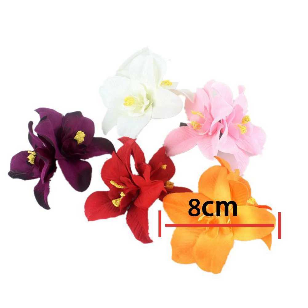 1PC Fashion Flowers Hair Clips Women Bohemia Bridal Orchid Hairpins Wedding Accessories Girls Barrette Beach Hair Accessories Z250729