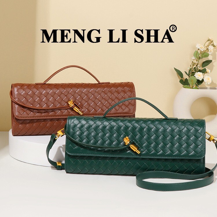 Niche Woven Single Shoulder Baguette Fashion Horizontal Clutch Versatile ddmymoon