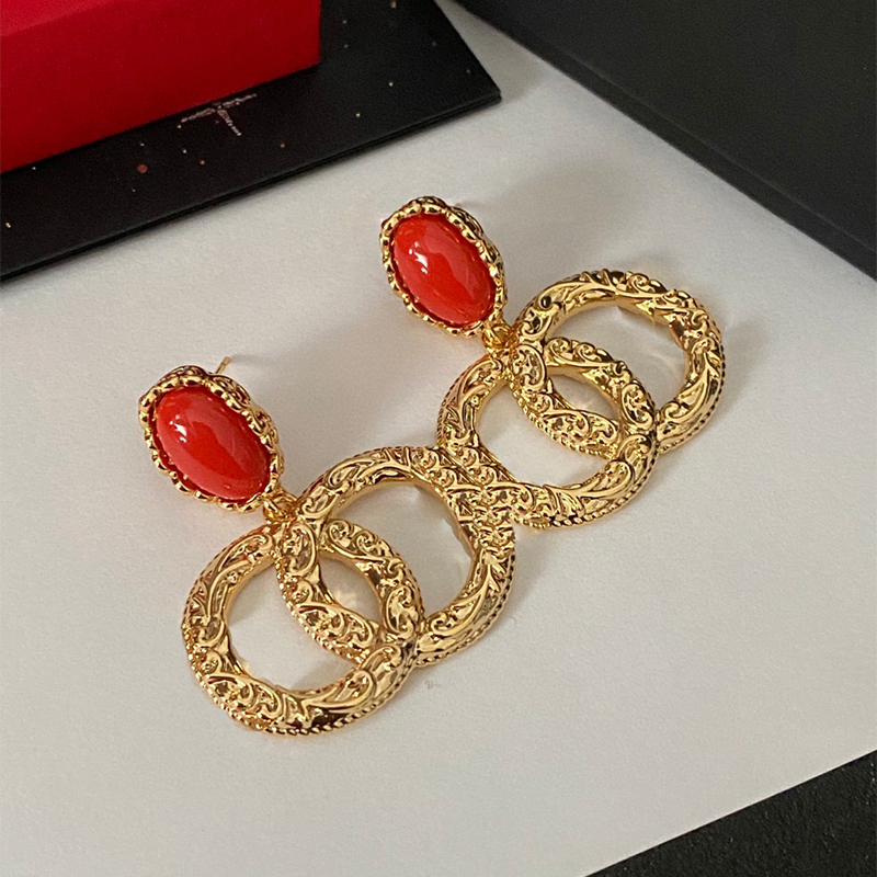 Boucles d'oreilles de créateur CC Boucles d'oreilles ohrringe Luxury Oreilles Designer pour femmes Boucles d'oreilles de bijoux de créateurs