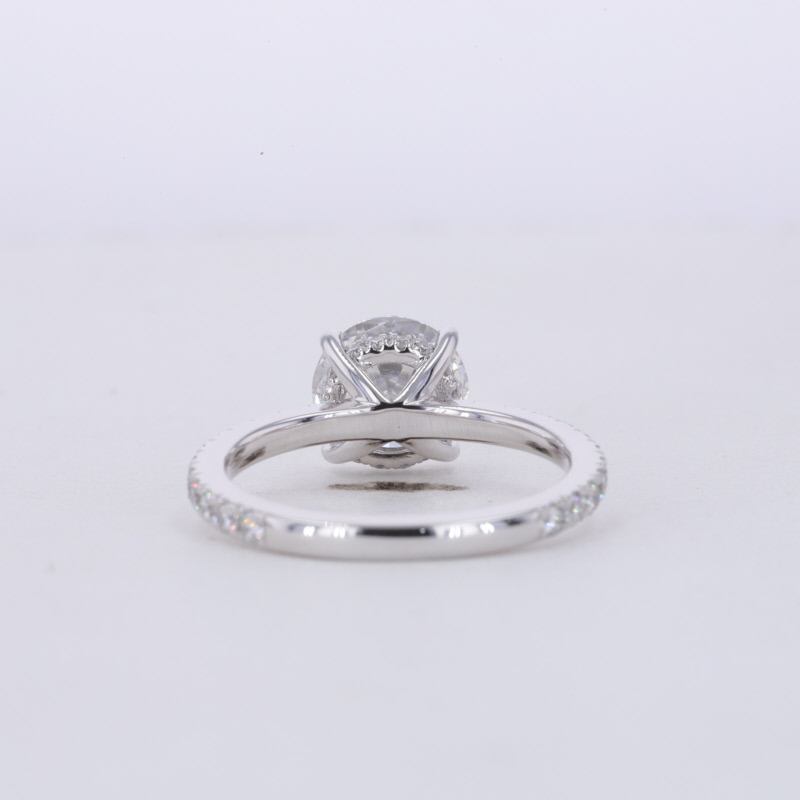 Custom IGI Certified Fine Jewelry 1ct D VVS2 Round EX Cut Diamond Wedding Engagement Ring 18K Gold HPHT CVD Lab Grown Diamond Ring