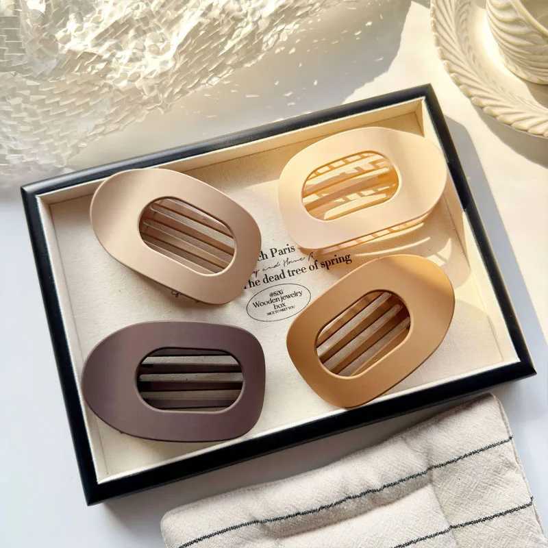 Flat Hair Clips For Women Claws French Korean Style Hair Accessories Trendy Hair Pin Clip Leopard Hair Clip Top Simple Headpiece Z250729