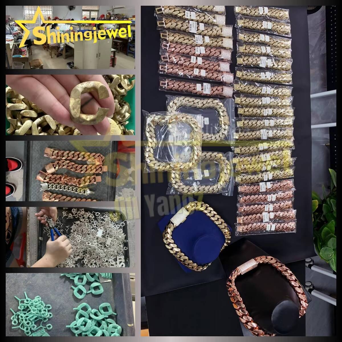 Super Thick Heavy BIG Chunky Chain 18k Gold Plated Necklace Bracelet 30mm Plain Cuban Chain No Moissanite Hip Hop Rock