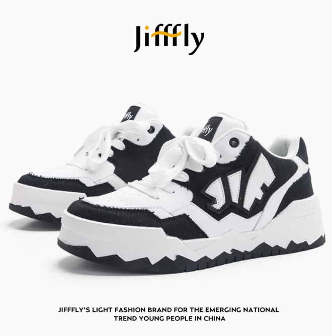 Mens Trendy Leisure Sports Trainers by Jifffly - Versatile Chunky Outsole Fashion Fall/Spring